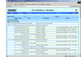 Dienstplan per Webbrowser